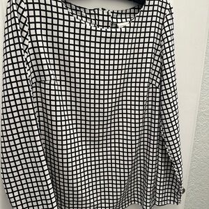 Merona Black and White Checkered Dress